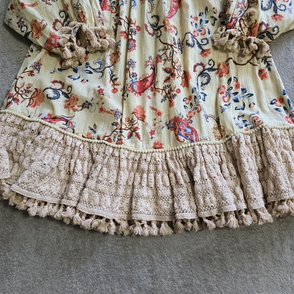 Mira boho oversized paisley tunic size small - Picture 10 of 13